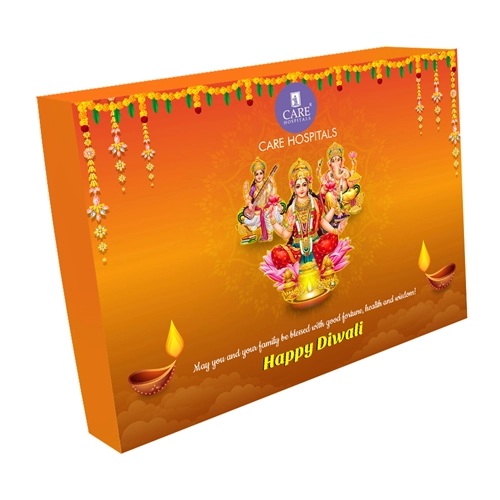 6 + 1 Compartments Standard Gift Box | Sweets or Dry Fruit Bites and Namkeen